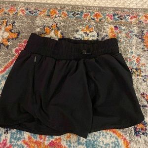 Black athletic shorts